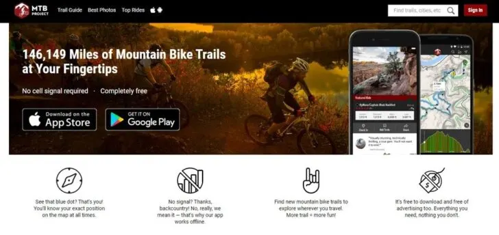 Mountain Biking Trail Apps